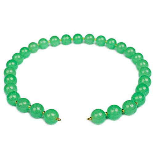 Edelsteinkette jade gruen
