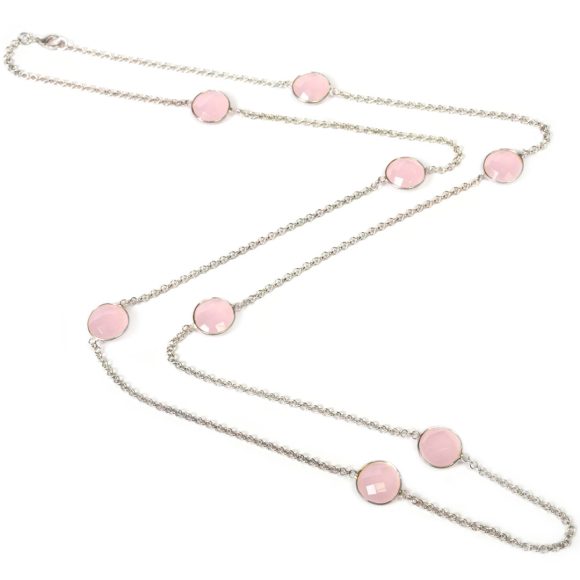Kette mit rosenquarzen