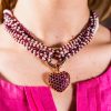 Kette granat herz