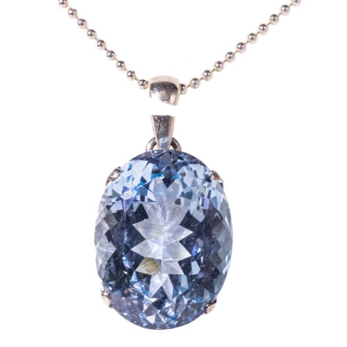 anhaenger aquamarin facettiert