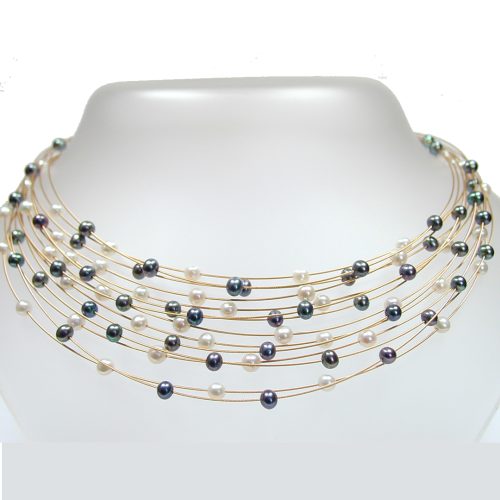 feine goldkette perlen 1