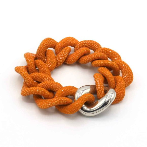 armband orange silber