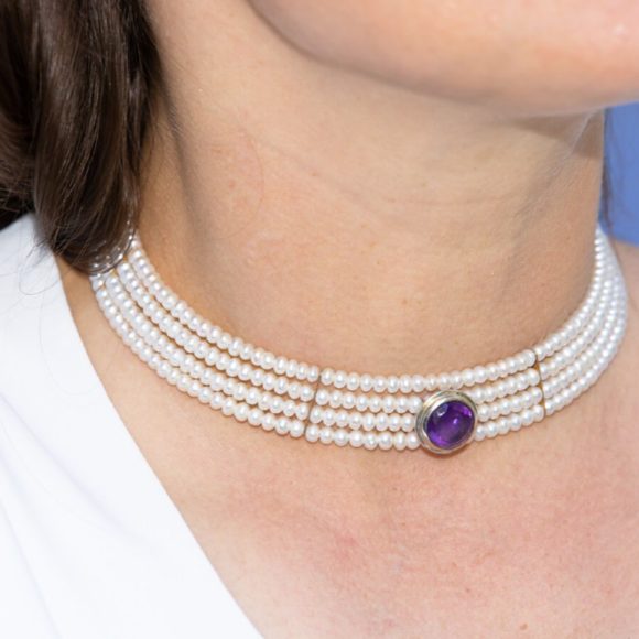 halsreif mit amethyst