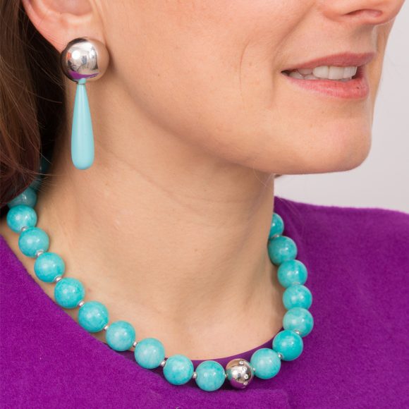 Kette Edelsteine Tuerkis